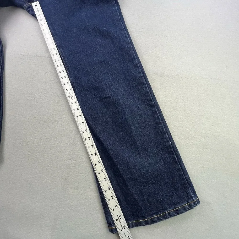 Levis 517 Bootcut Jeans Mens 40x34 Blue Denim Dark Wash Western Workwear